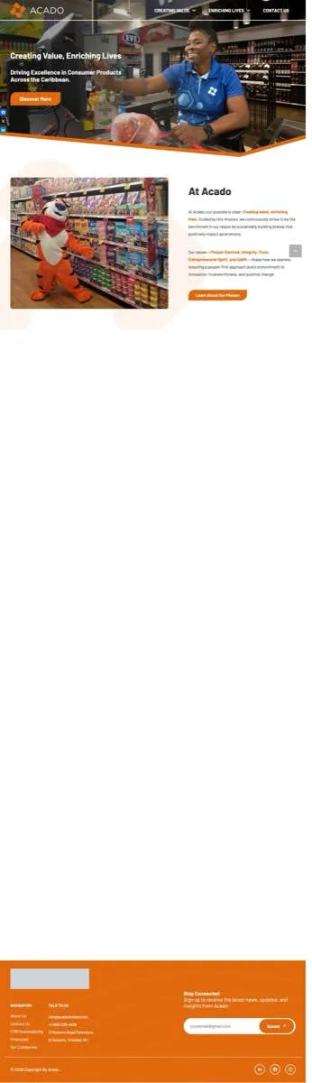 Acado Limited - Caribbean Consumer Goods Platform