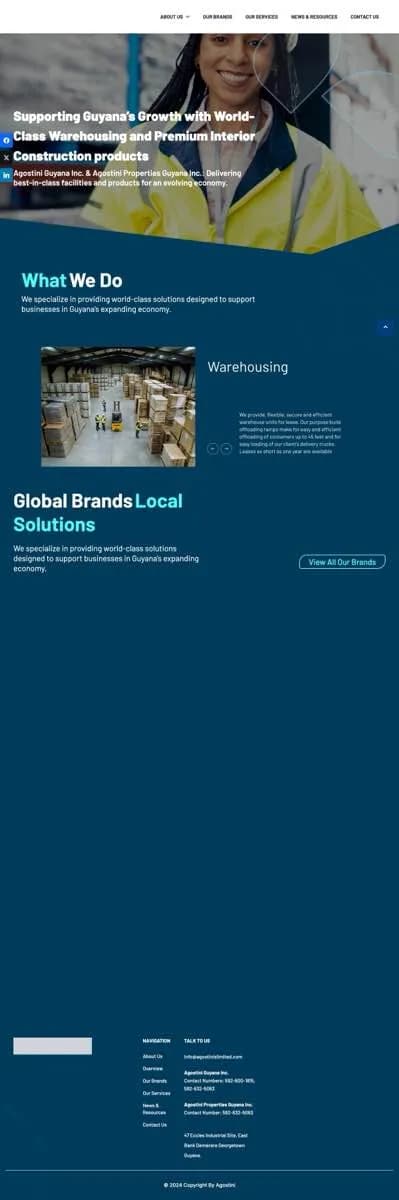 Agostini Guyana - Industrial & Distribution Platform