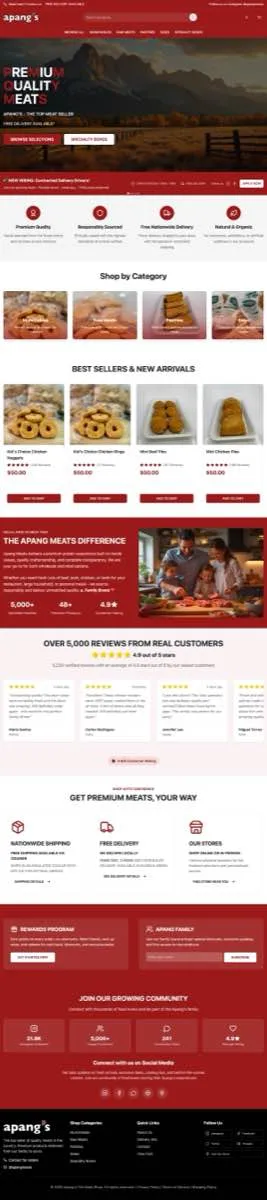Apang's Meat Shop - E-commerce Platform