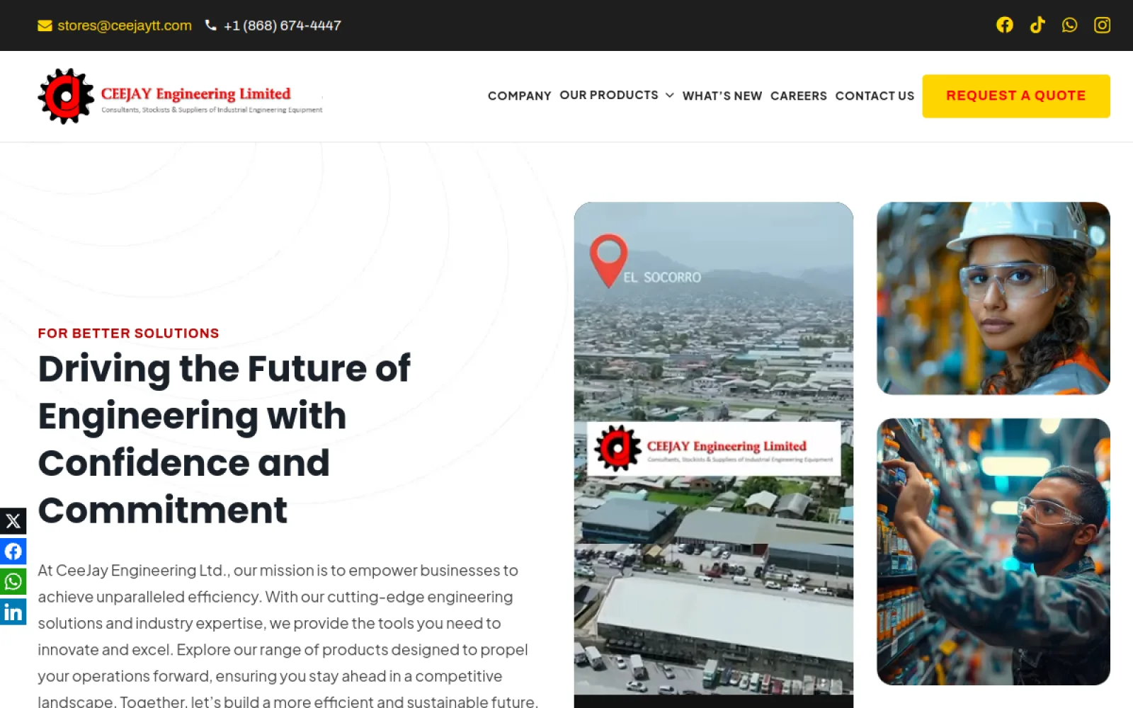 CeeJay Engineering — Industrial solutions · Trinidad