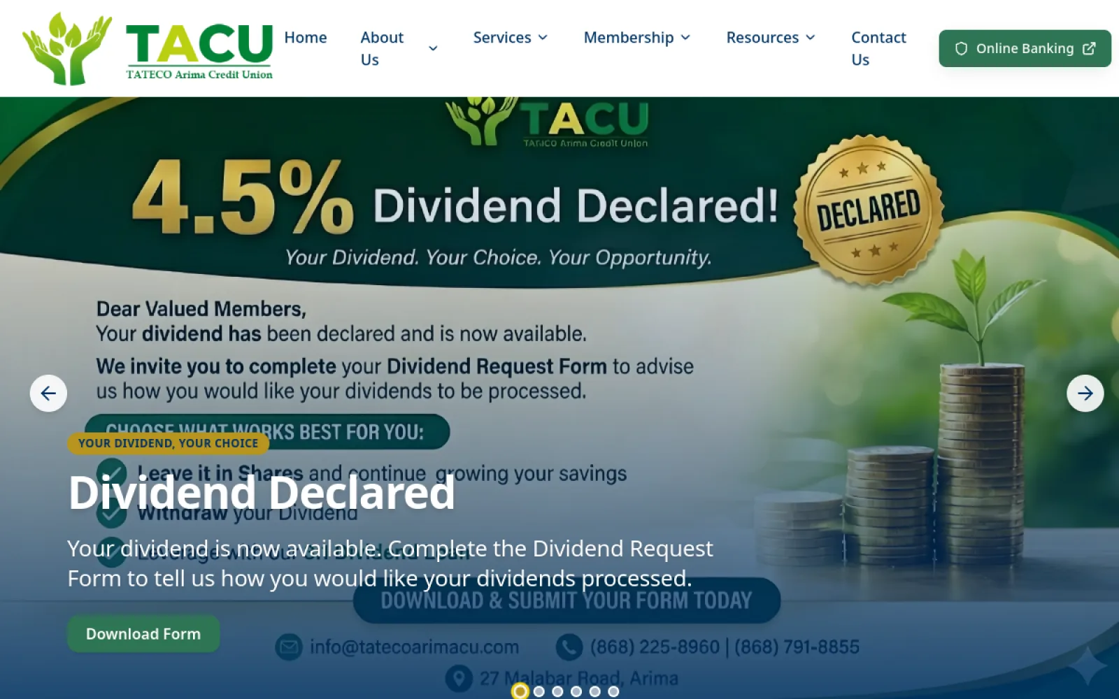TACU Credit Union — live site